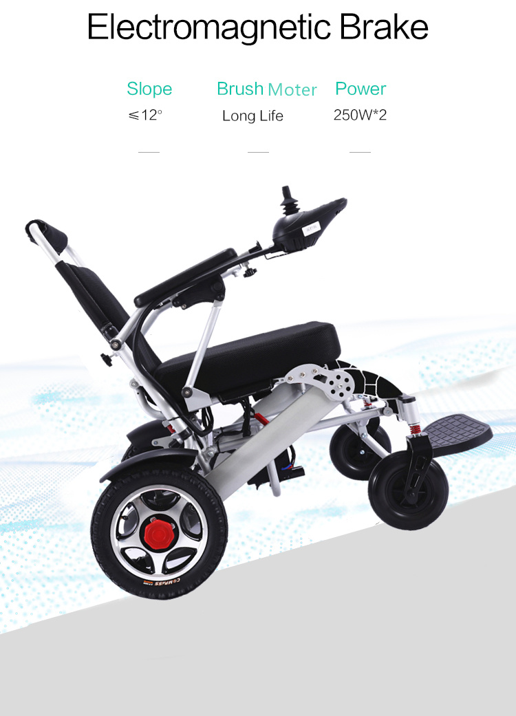 150kg Loading Light Foldable Electric Wheelchair