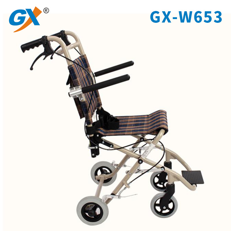 Easily Foldable Airplane Wheelchair Manual Traveling Wheelchair for Sale