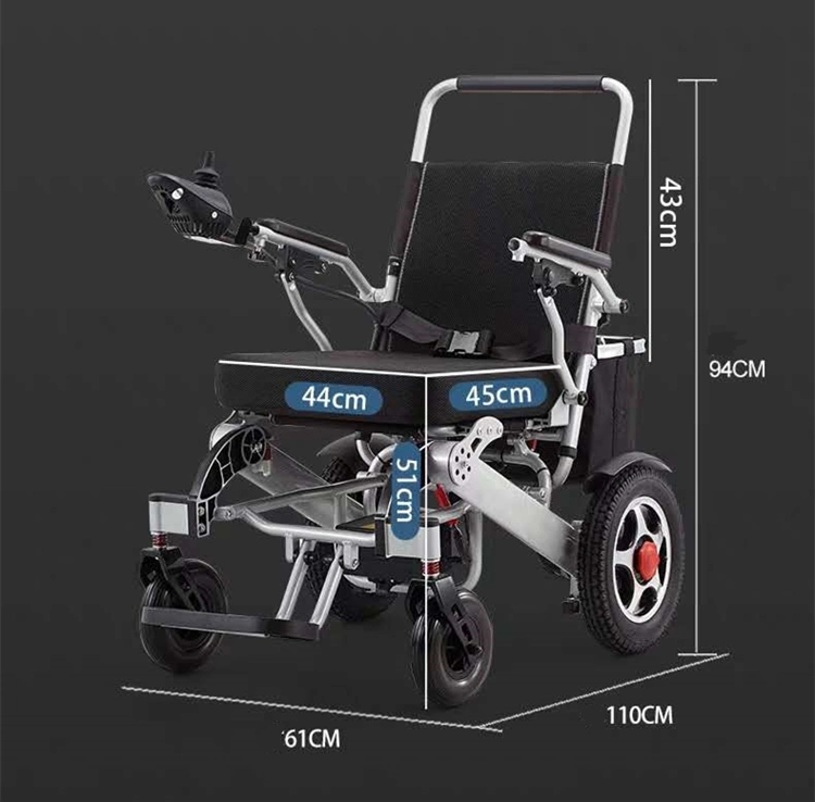 Handicapped Travel Lightweight Folding Electric Wheelchair