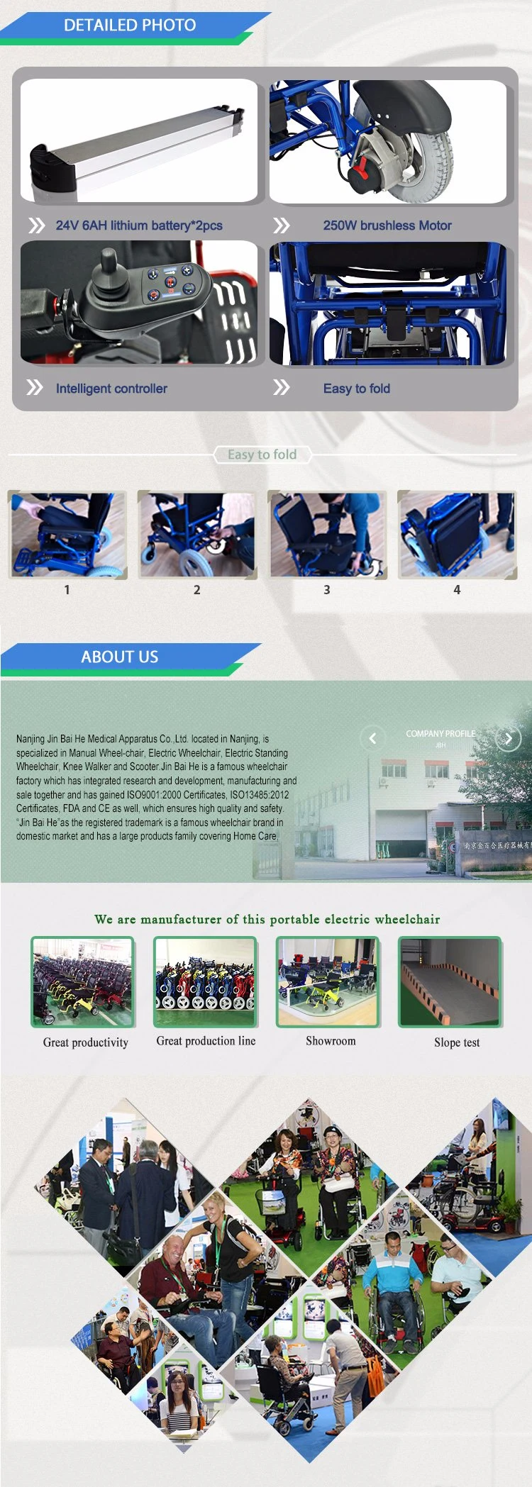 New Products Electric Handcycle for Elderly, Electric Wheelchair for Sale