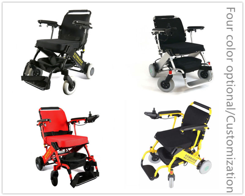 aluminum Alloy Noiseless Foldable Electric Wheelchair with Ce, ISO13485