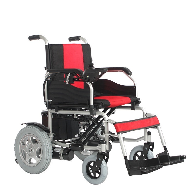 Ce Folding Aluminium Powered Portable Automatic Electric Wheelchair