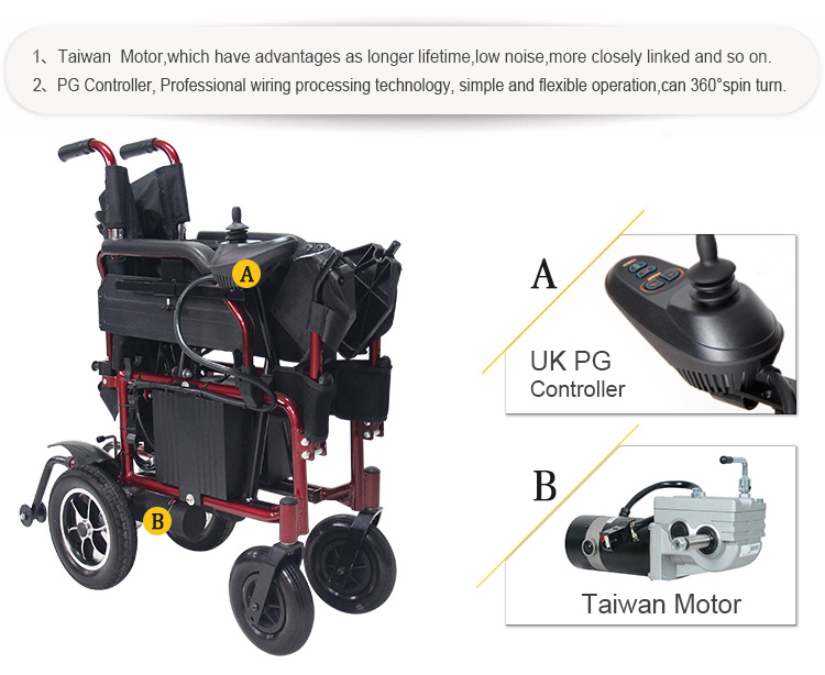 Medical Equipment Small Wheel Drive Automatic Electric Power Wheelchair