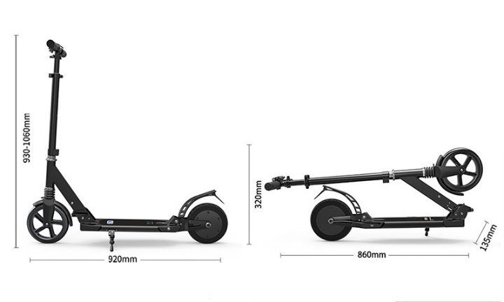 Scooter Elettrico with Battery Assistant Aluminum Frame Lithuim Battery 2 Wheel Electric Standing Scooter