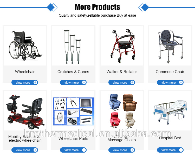 Medical Foldable Manual Steel Toilet Wheelchair for Disabled People