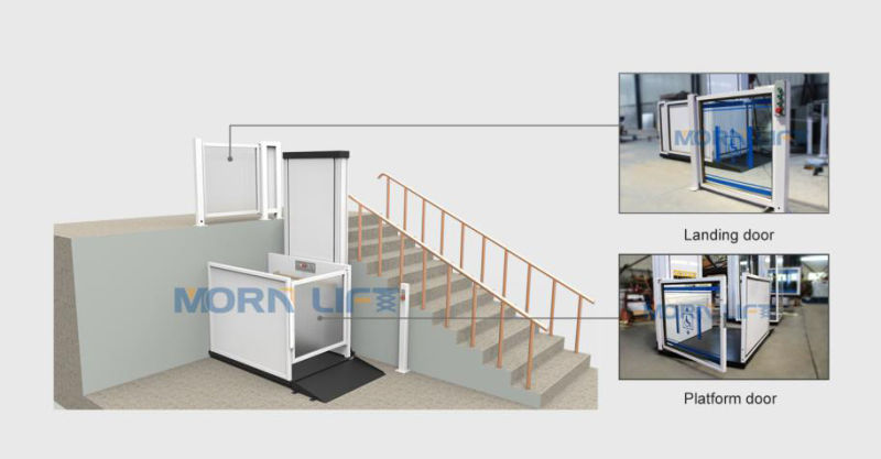 2.8m Home Wheelchair Lift Elevator for Handicapped Man Use