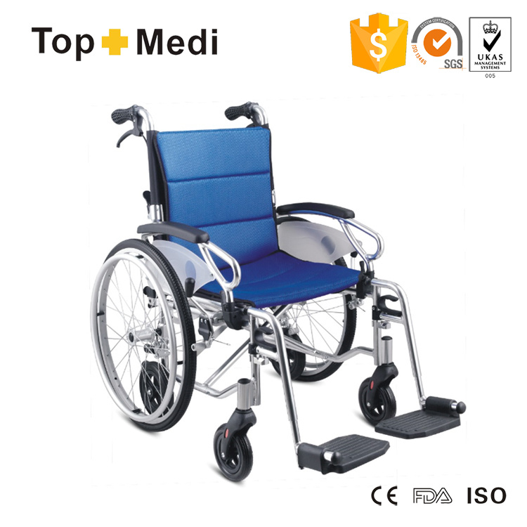 New Hospital Equipment Aluminum Foldable Wheel Chair Folding Wheelchair