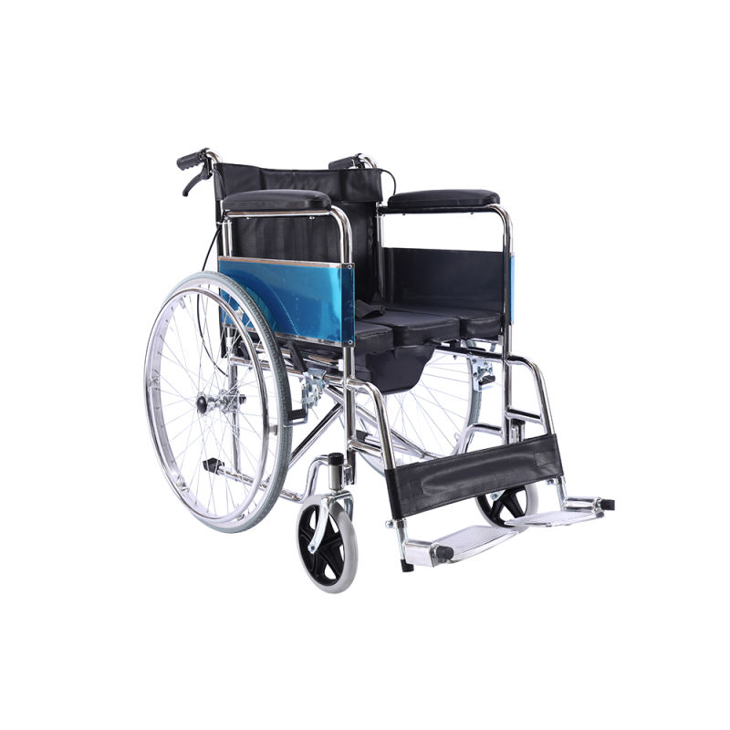 Factory Price Commode Wheelchair for Disabled People