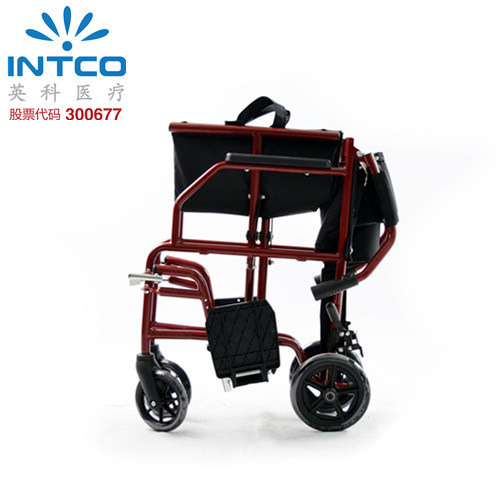 Lightweight Transit Folding Wheelchair Easy Transfered and Carried