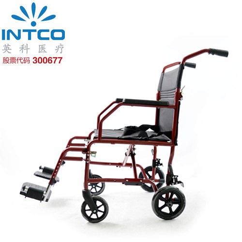 Lightweight Transit Folding Wheelchair Easy Transfered and Carried