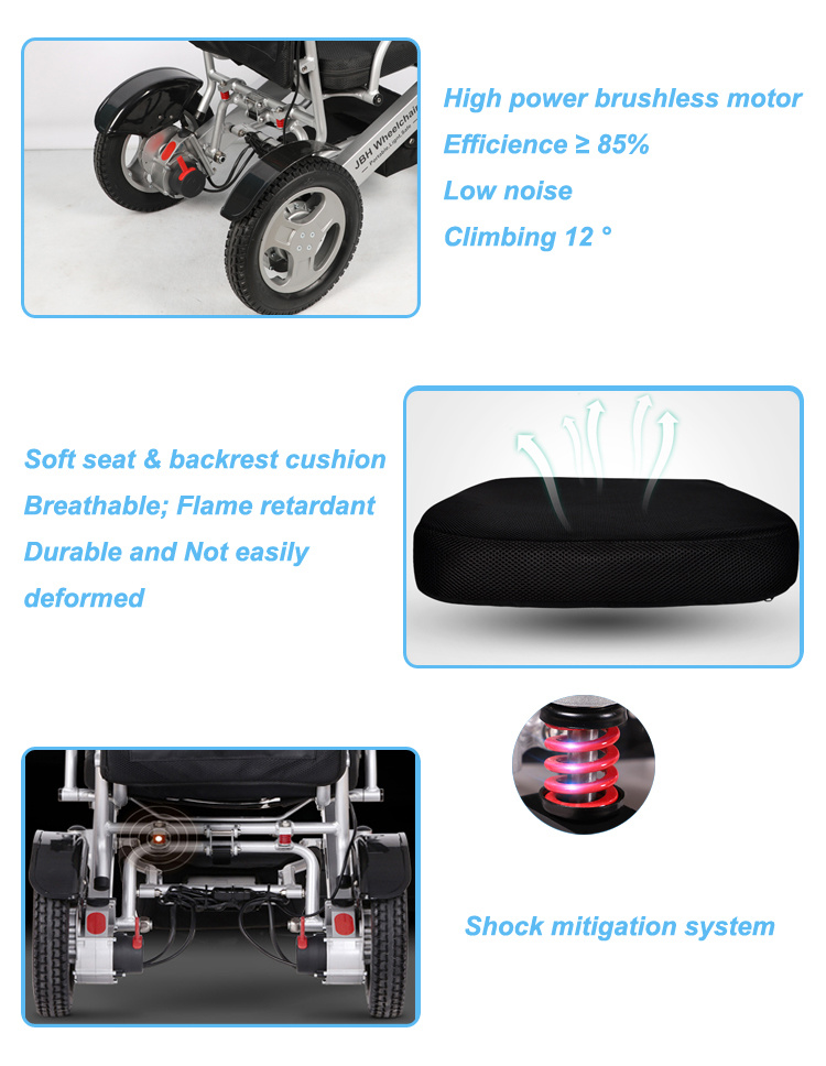 Jbh Smart Chair Lightweight Foldable Electric Wheelchair