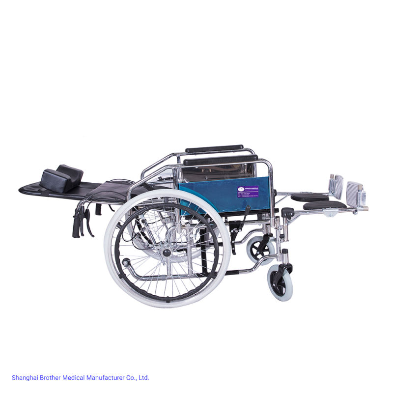 2021 Commode Wheelchair Rolling Wheel Chair for Injured and Disabled