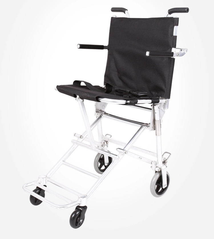 China Ultra Light Folding Airplane Transport Wheelchair