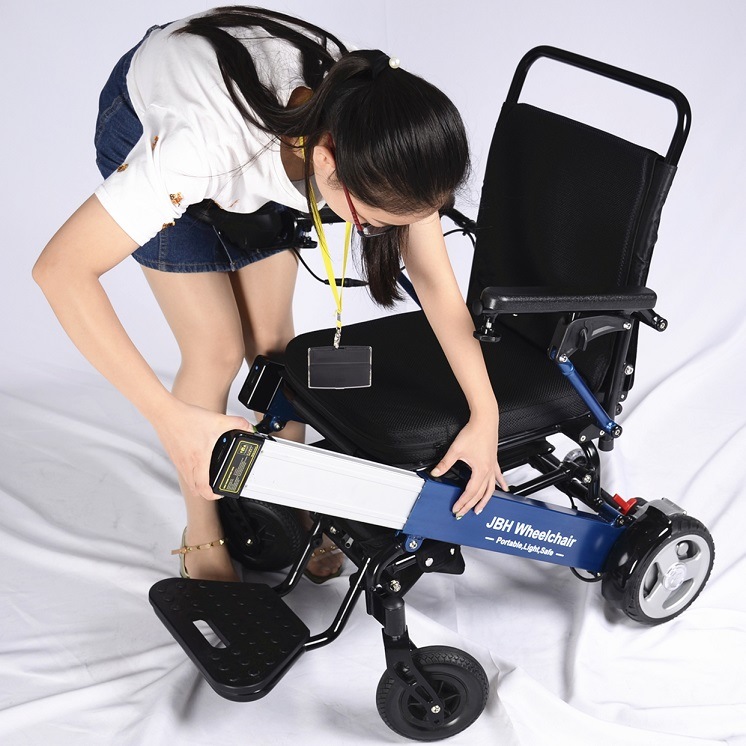 120kg Loading Folding Brushless Electric Wheelchair Motor