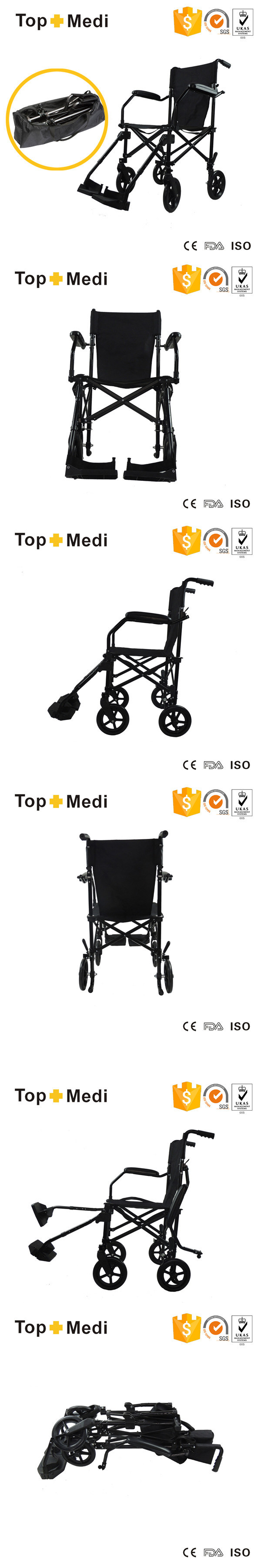 Lightweight Aluminum Portable Foldable Wheelchair Taw818L