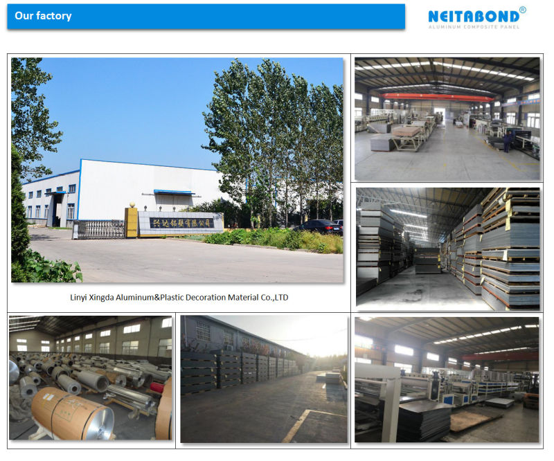 Brushed ACP Aluminum Composite Panel with 4mm Thickness