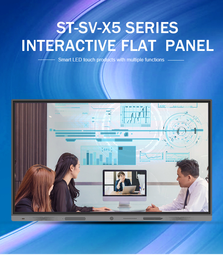 65 Inch Multi-Touch Infrared Touch Screen Interactive Flat Panel