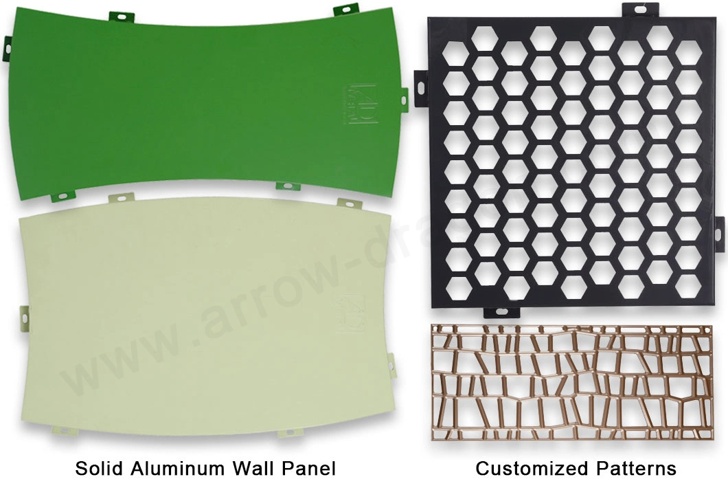 Metal Exterior Facade Anodized Solid Aluminum Sheet/Panel