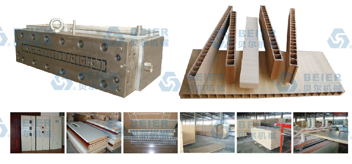 WPC Door Panel Wood Plastic Board Profile Decking Panel Machine Extrusion Production Line