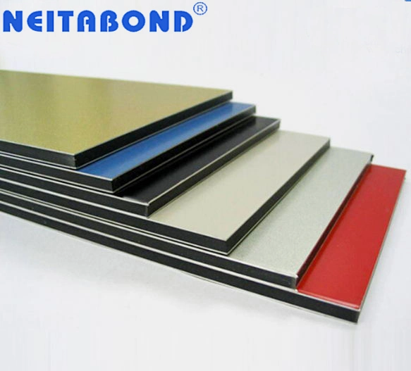 El 90% utilizado en el exterior de aluminio ACP Panel plástico Neitabond