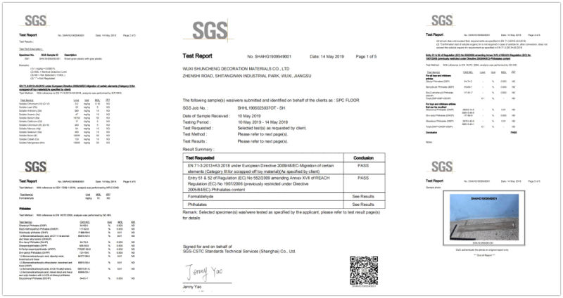 Home Decoration 100% Waterproof Ecofriendly Vinyl Floor Plank