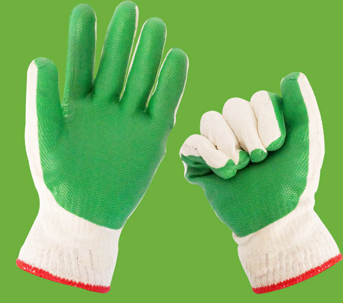 Rubber Sheet Coated Labor Working Gloves/Safety Work Gloves