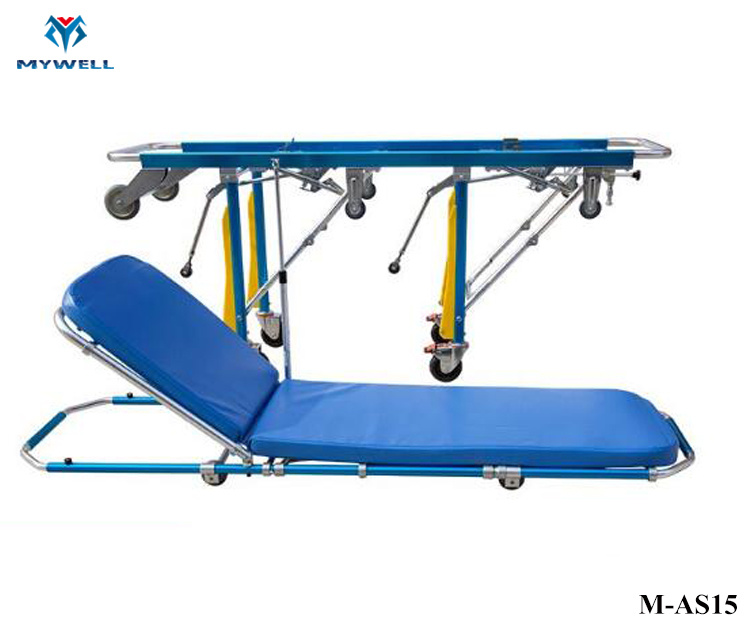 M-As15 Bariatric&#160; Ambulance&#160; Stretcher&#160; Red&#160; Leaf Lift