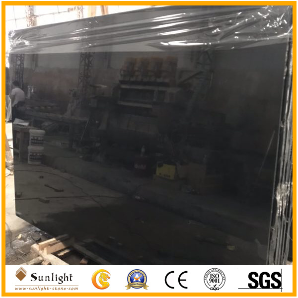 Cheap China Absolutely Black Jade Marble Stone Slabs for Tiles & Countertops