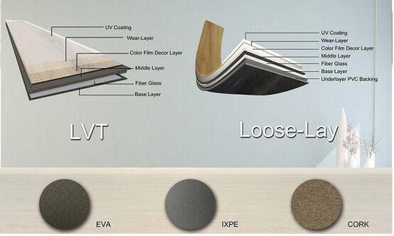 Wood Effect Lvp PVC Luxury Vinyl Click Laminate Flooring