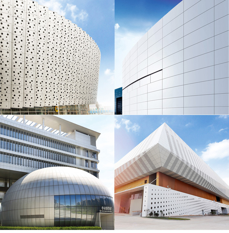 Creative Exterior Aluminum Facade Aluminum Metal Wall Panel for Library Musuem