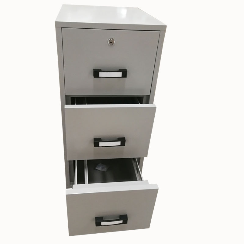 2 Hour Fire Rating Fire Resistant Filing Cabinet with 3 Drawers