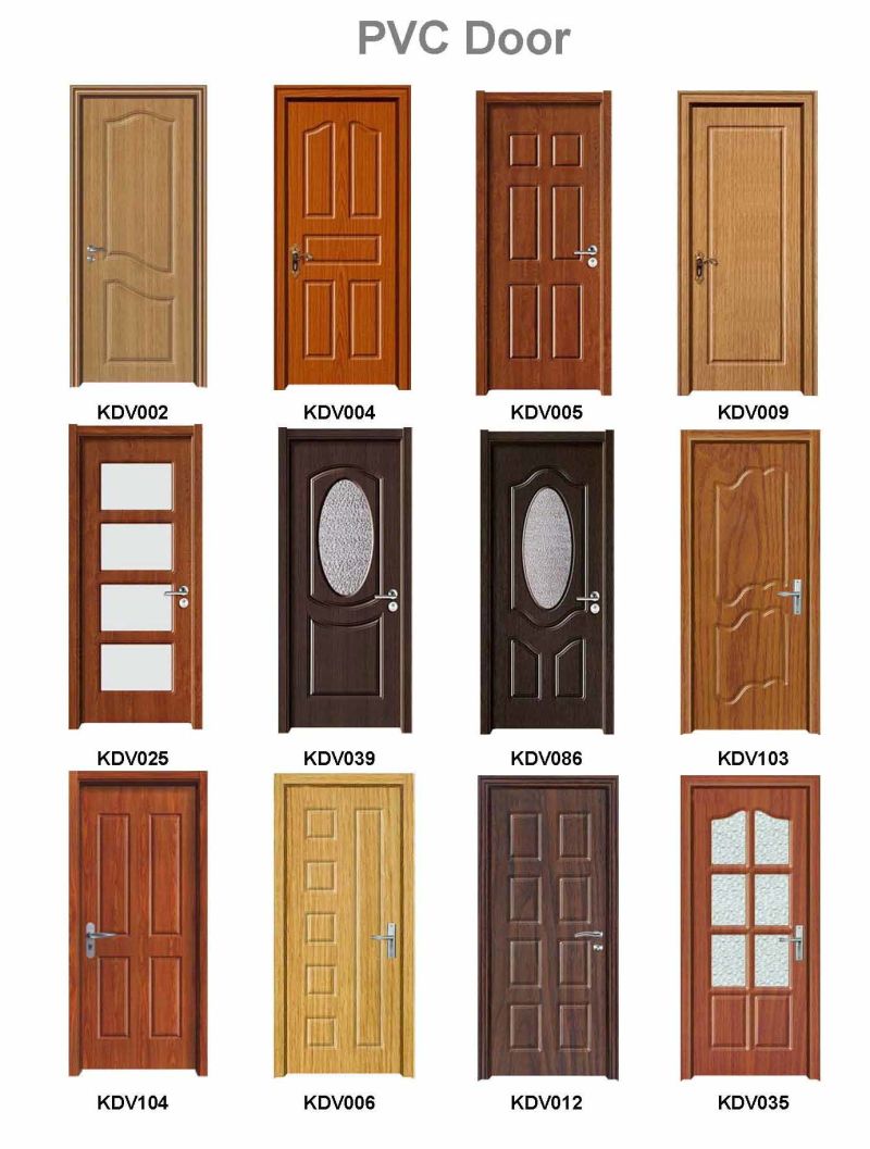 Wood Grain PVC Film Door Decorate (PVC film door)