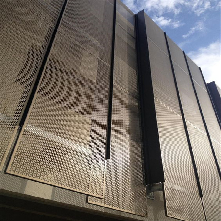 Laser Cutting Perforated Facade Wall Decoration with Carved Aluminum Cladding Panel