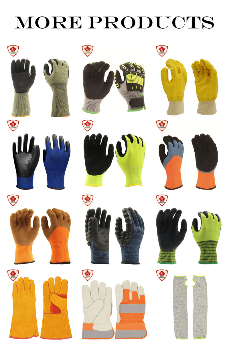 Construction Working Mechanic Labor Protection PU Palm Work Safety Gloves