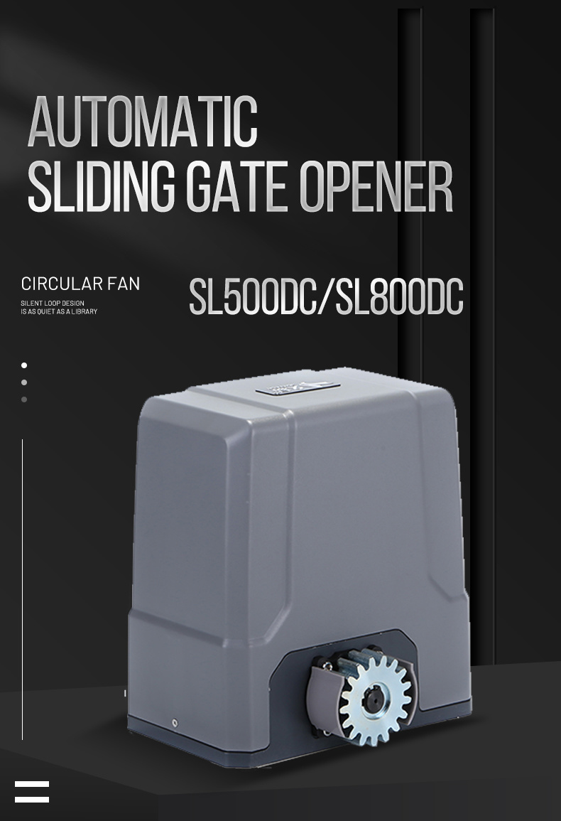 SL500DC 500kg Country Estate Intelligent Solar System Sliding Door Operator