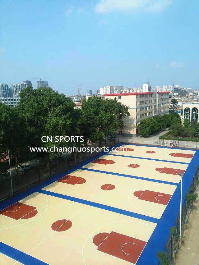 Durable Effective Wood Grain Texture Basketball Court Floor Coating