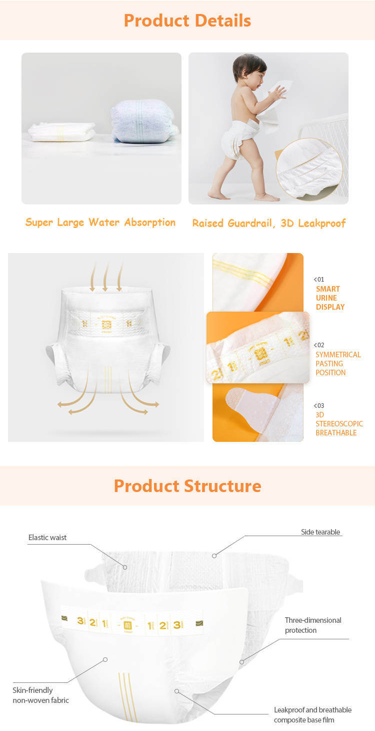 Breathable Backsheet 0 G Size Making Non Woven Baby Diaper