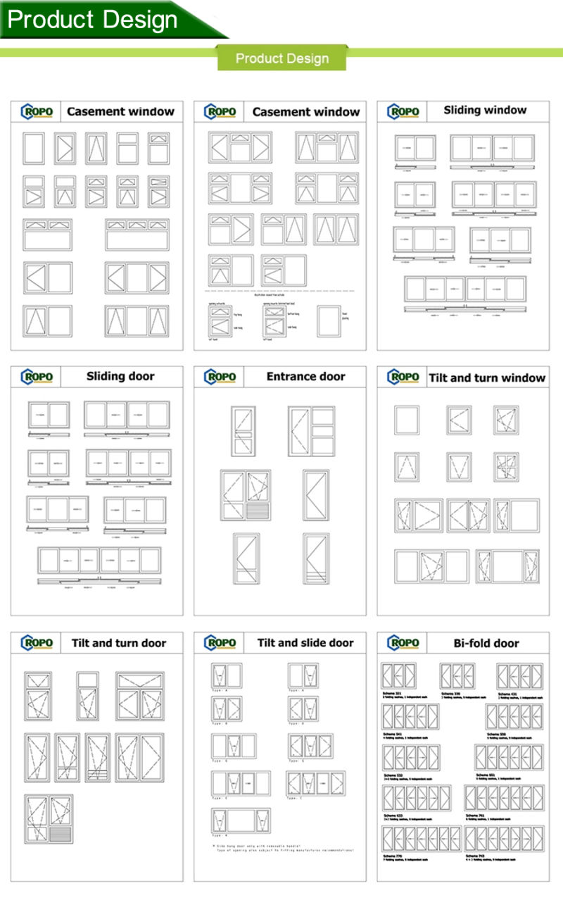 Wooden Color PVC Impact Windows Prices