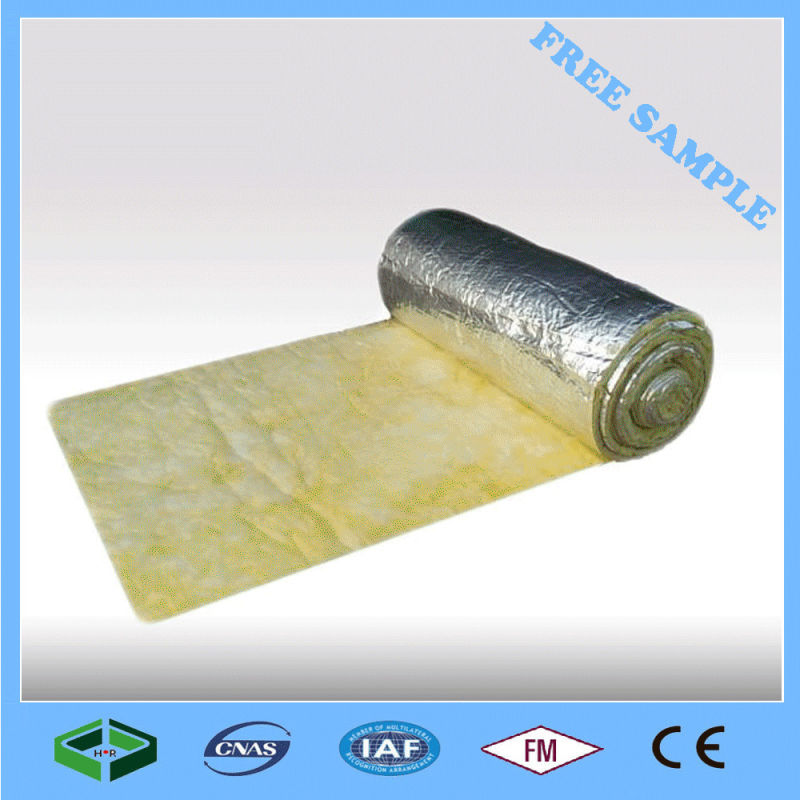 Fireproof Glass Wool Blanket with Perforated Aluminum Foil