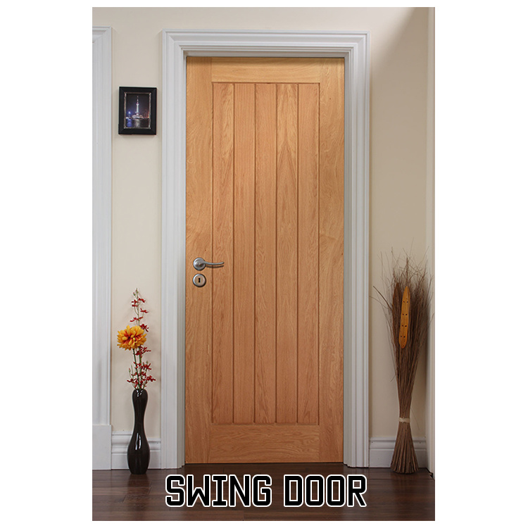 Engineered Panel Wood PVC Door for Apartment