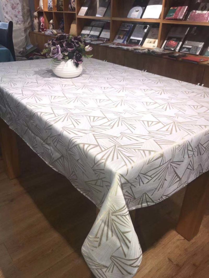 Wholesale Table Linens Jacquard Polyester Table Cloth