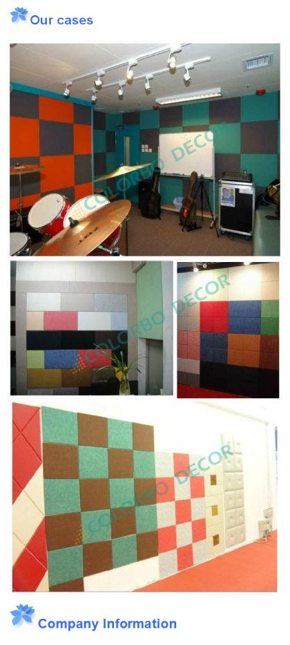 100% Ecological 3D Polyester Fiber Acoustic Panel