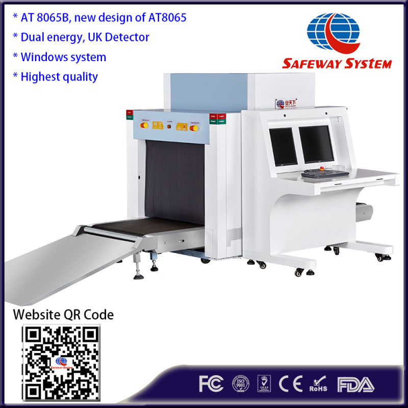 Large Size Dual Energy 8065 Tunnel Size X-ray Baggage/Luggage Scanner