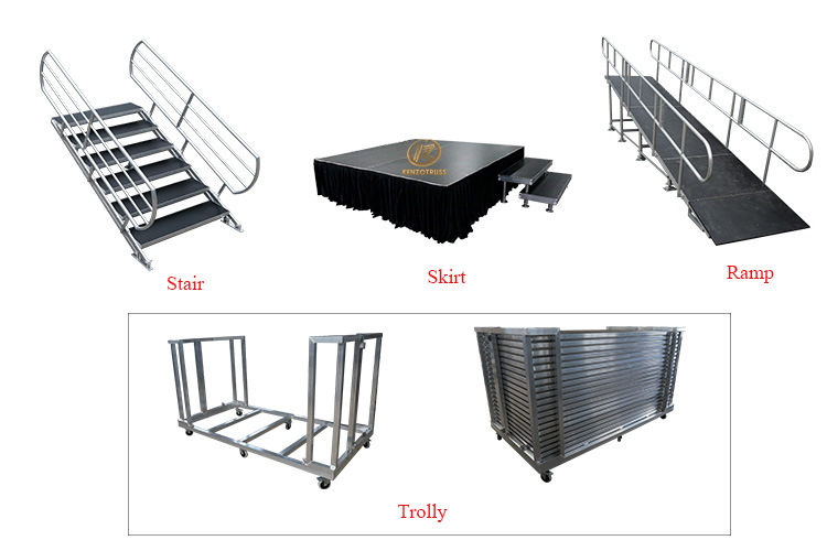 Adjustable Aluminum Outdoor Performance Concert Stage Portable Stage