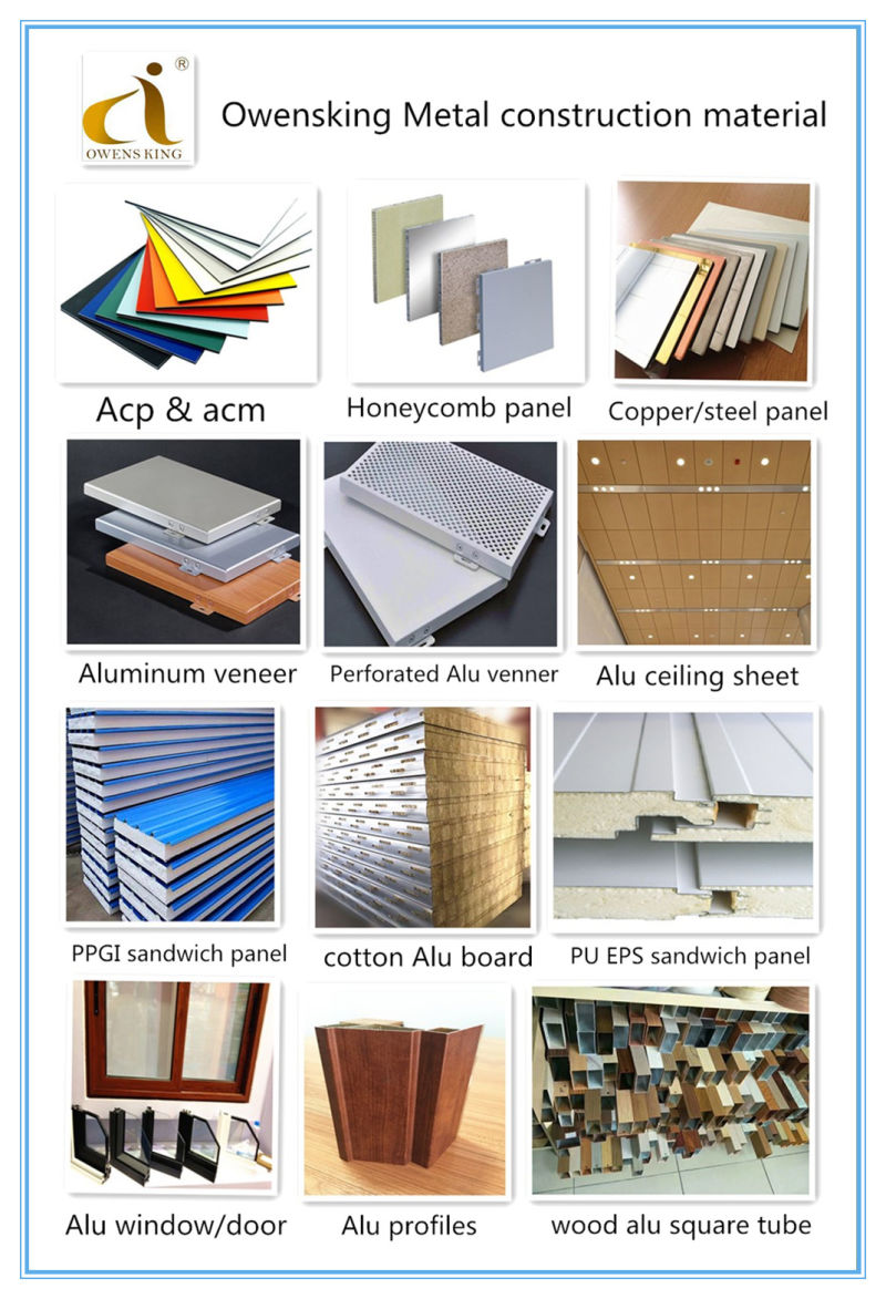 Manufacturer Price Exterior Wall Building Materials Aluminum Composite Panel/ACP/Acm Panel
