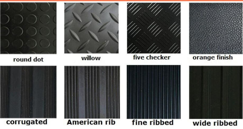 Fire Proof Custom Thickness Small Diamond Rubber Sheet