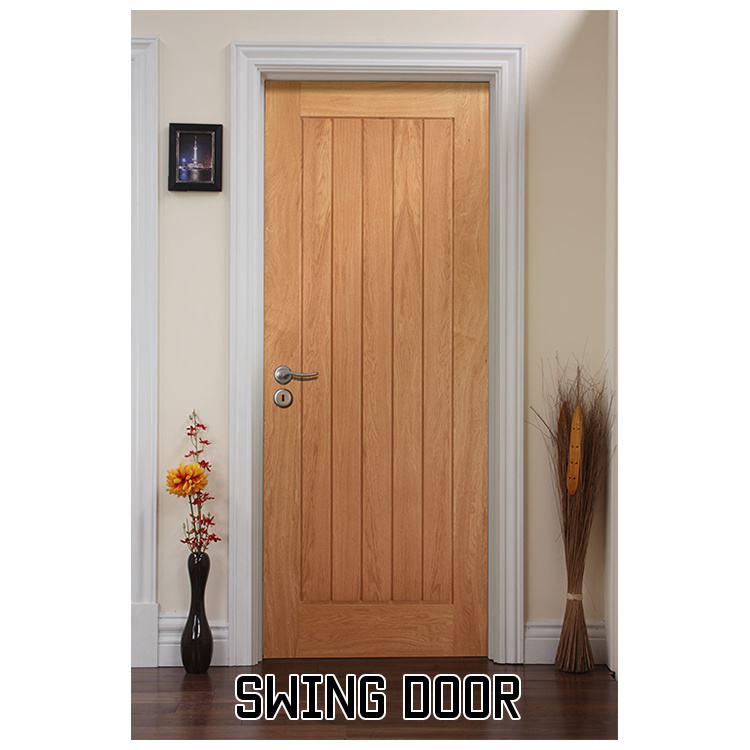 Raised Panel PVC Wood Door for Interior