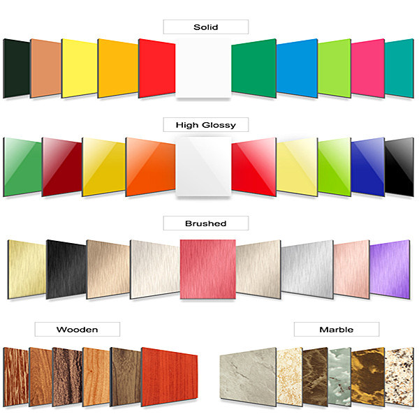 Fireproof Core ACP Wooden Finished Facade Aluminum Panel Plastic Panel/ACP