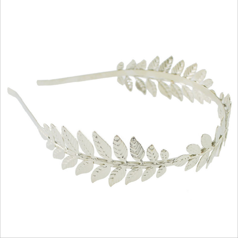 Fashion Jewelry Hair Accessories Metal Leaf Hair Band