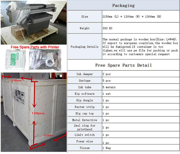 A1+ Size 60 90cm Printing Size UV Flatbed Printer